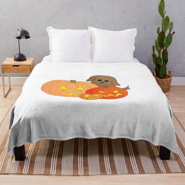 Item preview, Dog with Pumpkins designed and sold by alisadesigns.