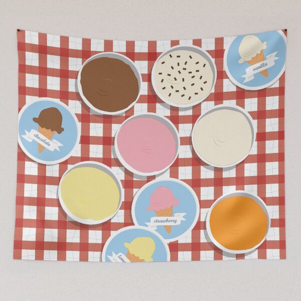 Item preview, Ice cream tubs designed and sold by Heather Bower.