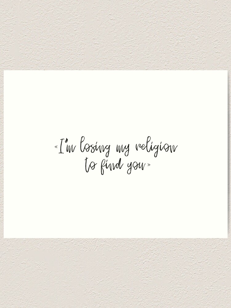 Losing My Religion To Find You Lauren Daigle Art Print By Onyria R Redbubble Músicas com letras para você ouvir, ler e se divertir. redbubble