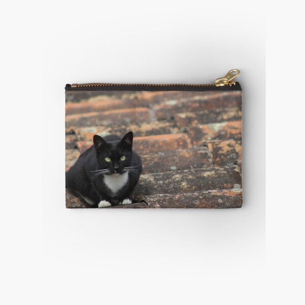 Item preview, Black and White Cat on a Roof designed and sold by rhamm.