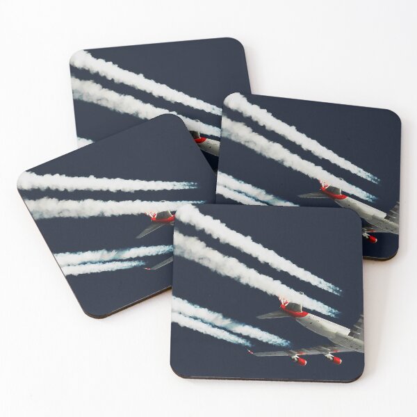 Item preview, Boeing 747 cruising above the Atlantic with contrails designed and sold by ThePilotChannel.