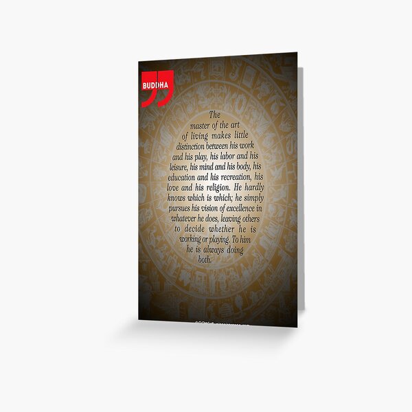 Item preview, The Master of Art (Buddha's Quote) designed and sold by Gianni A. Sarcone.
