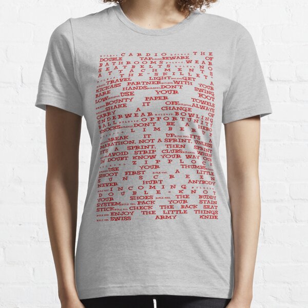 zombieland rules t shirt