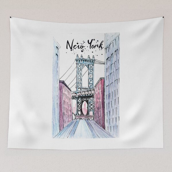 Item preview, Bridge New York graphic. designed and sold by LiliyaSavelieva.