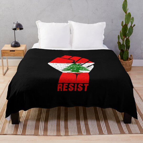 Item preview, Lebanon Resist Fist Flag Lebanese Revolution Protest March Gift designed and sold by theshirtinator.