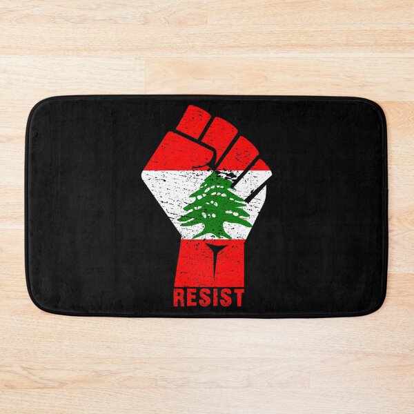 Item preview, Lebanon Resist Fist Flag Lebanese Revolution Protest March Gift designed and sold by theshirtinator.