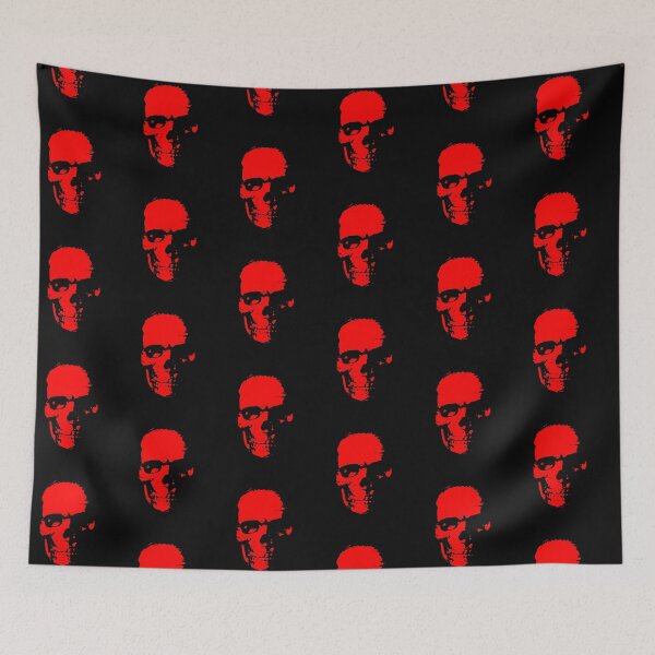 Item preview, Skull Mask In Red Art Graphic Red Eyes Skull Halloween T-Shirt designed and sold by urban-design.