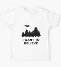 "I want to believe" X Files Kids Tee