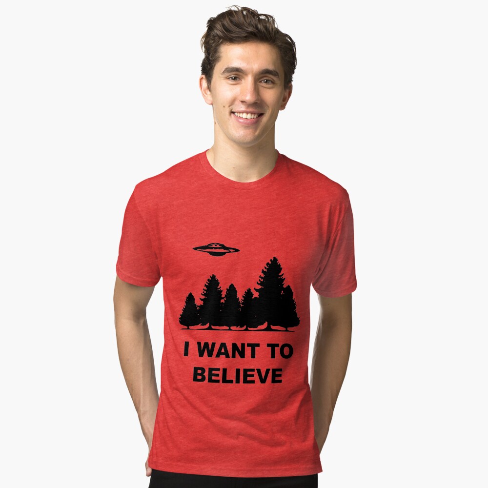 i want to believe x files shirt