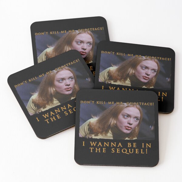 Item preview, ROSE MCGOWAN -- Tatum Riley in Scream "Don't Kill Me Mr. Ghostface, I wanna be in the sequel!" Quote designed and sold by goon-squad.