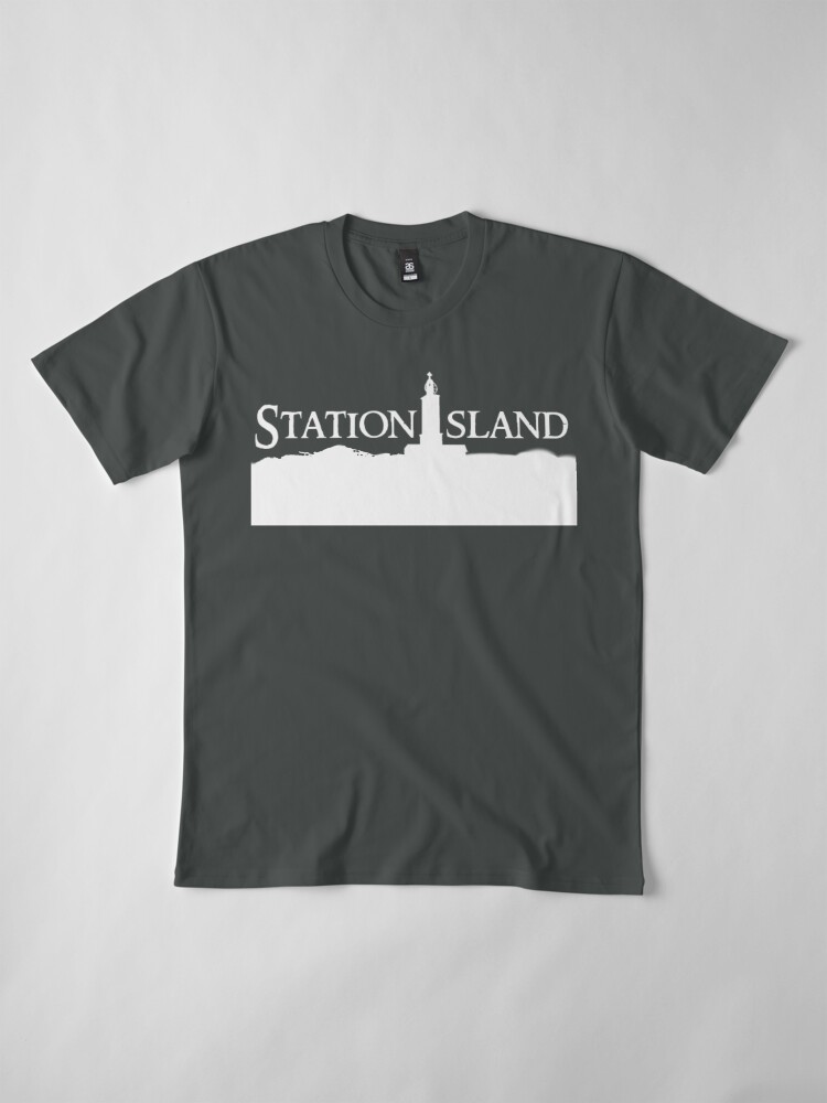 Alternate view of Station Island - Logo White Premium T-Shirt