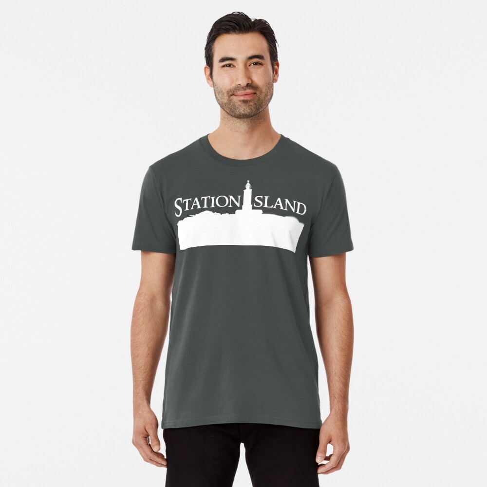 Station Island - Logo White Premium T-Shirt