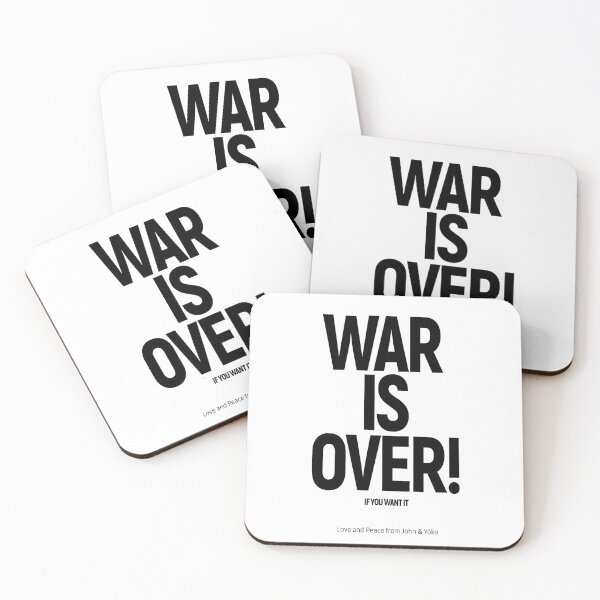 Item preview, WAR IS OVER! IF YOU WANT IT: (John & Yoko) in Original Black on White designed and sold by Day Chapman.
