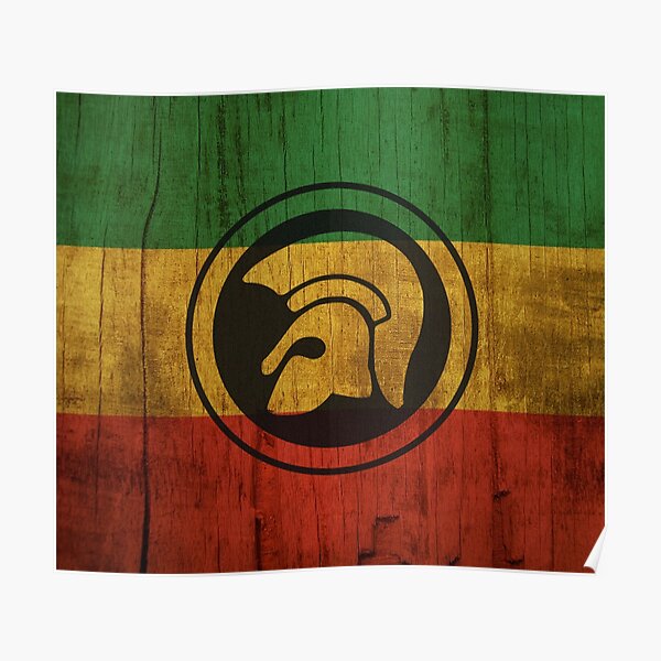 TROJAN RASTAFARI FLAG Poster