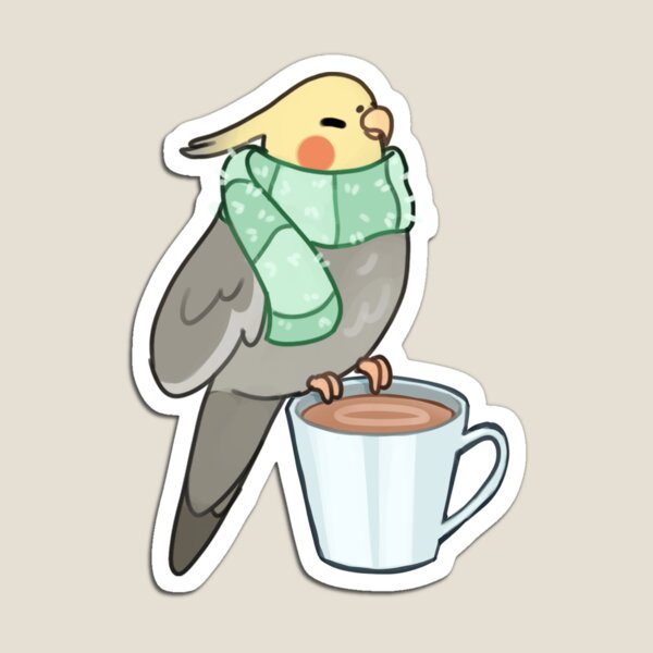 Cozy Cockatiel Magnet