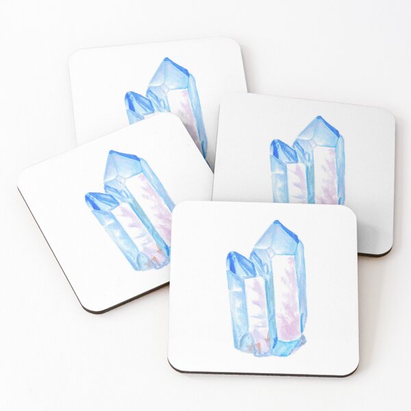 Item preview, Blue Crystal Watercolor Painting designed and sold by hellocando.