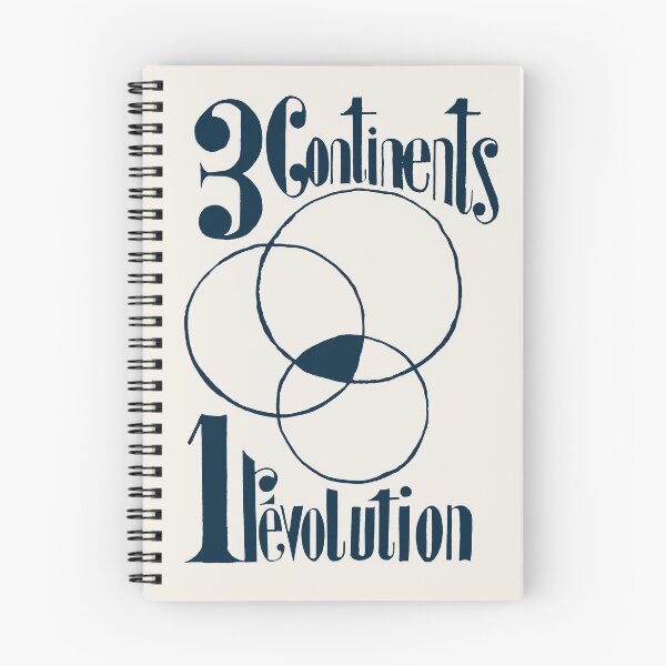 Item preview, ! Paris Revolt, May 68: '3 CONTINENTS, 1 REVOLUTION': The Original in Darkest Blue on Bone Grey designed and sold by Day Chapman.