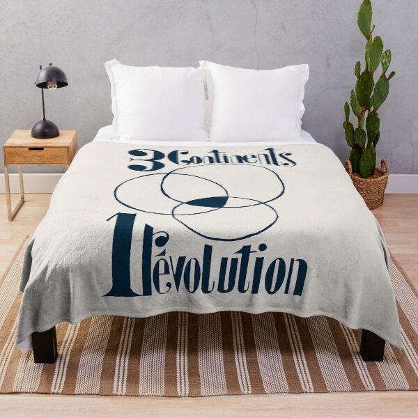 Item preview, ! Paris Revolt, May 68: '3 CONTINENTS, 1 REVOLUTION': The Original in Darkest Blue on Bone Grey designed and sold by Day Chapman.