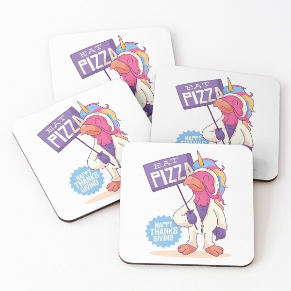 Item preview, Thanksgiving - Unicorn Turkey Eat Pizza designed and sold by AaaleXX.
