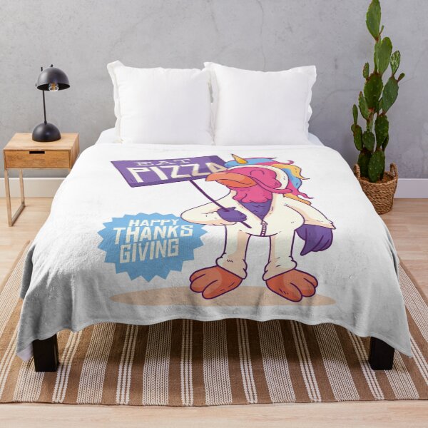Item preview, Thanksgiving - Unicorn Turkey Eat Pizza designed and sold by AaaleXX.