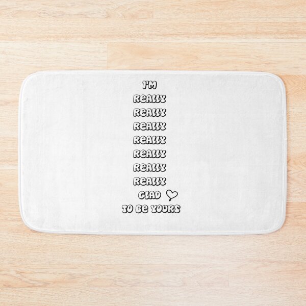 Item preview, I'm really really really really glad to be yours Valentine romantic love quote typography designed and sold by vanessavolk.