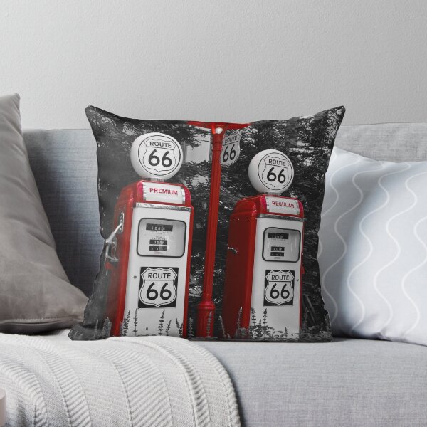 Route 66 Throw Pillow