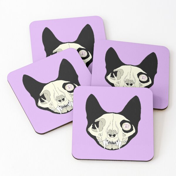 Item preview, Cat Skull designed and sold by TinkerandBone.