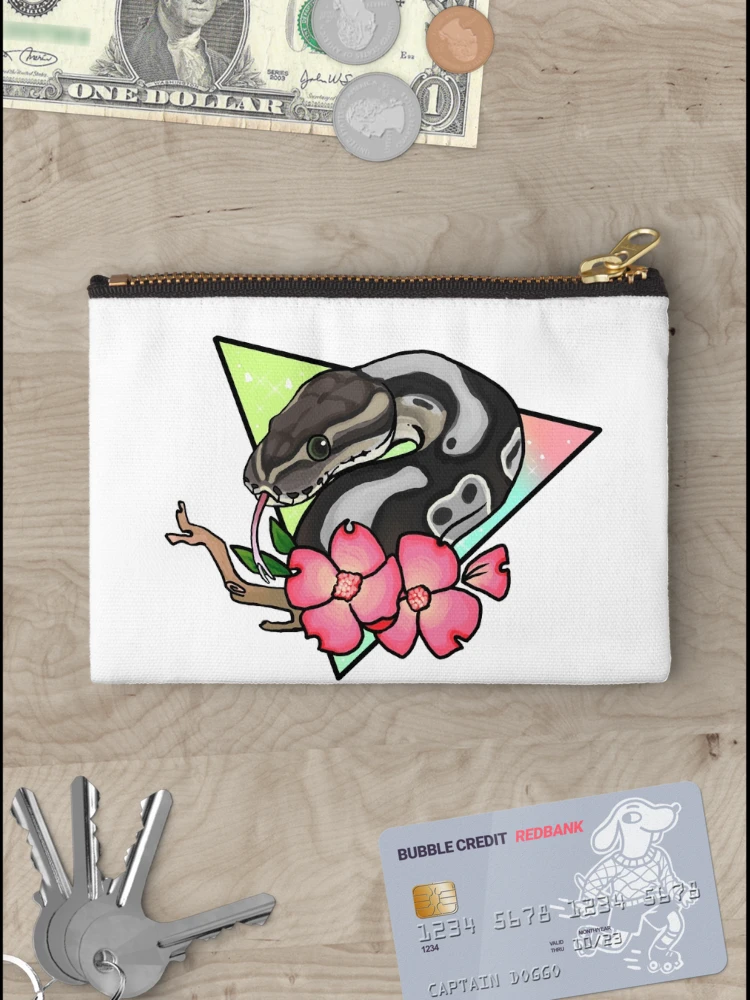 Thumbnail 3 of 4, Zipper Pouch, Magical Ball Python (axanthic) designed and sold by Morgan Carpenter.