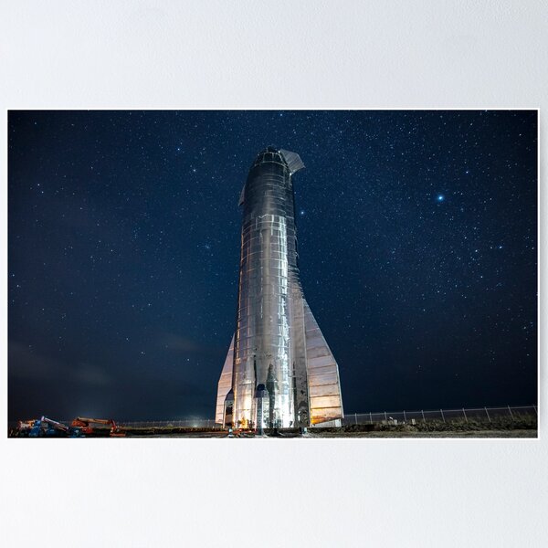 Item preview, SpaceX Starship at Night (8K resolution) designed and sold by bobbooo.