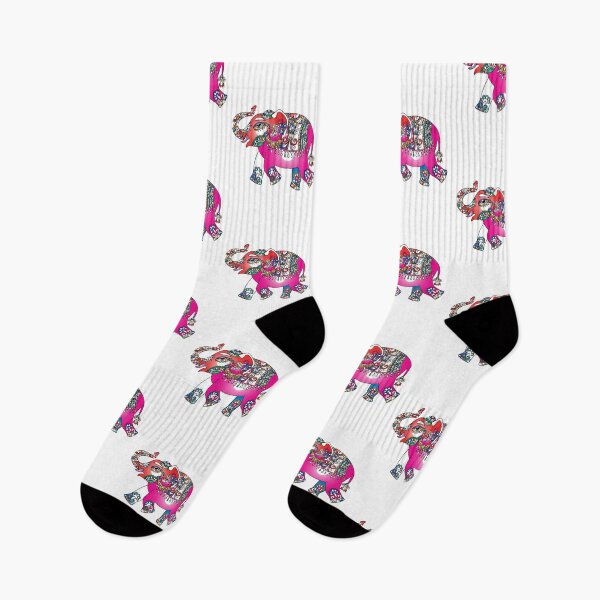 Item preview, Pink Ornamental Elephant designed and sold by MOBpubdesign.