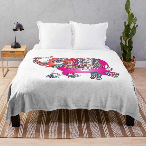 Item preview, Pink Ornamental Elephant designed and sold by MOBpubdesign.