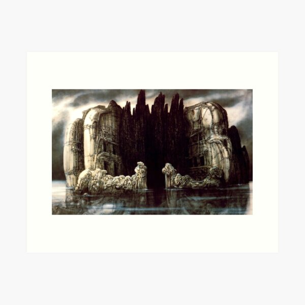 H.R Giger - Isle of The Dead Art Print
