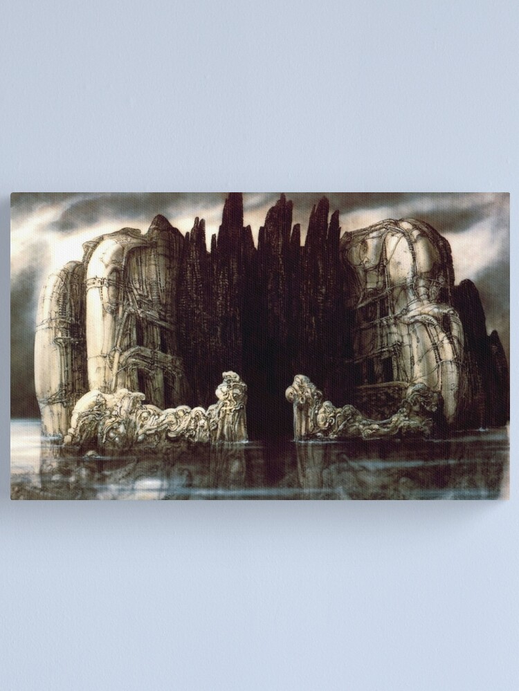 Alternate view of H.R Giger - Isle of The Dead Canvas Print