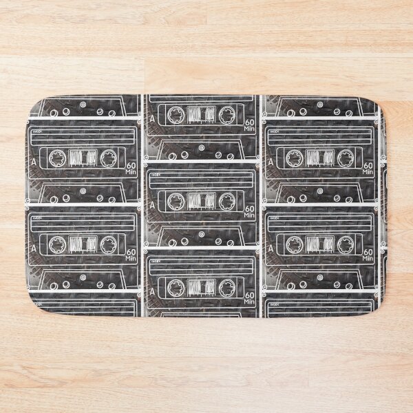 Item preview, pop-art tape cassette Manhole cover designed and sold by Gammaraybots.