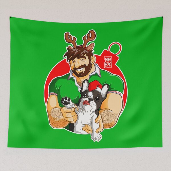 Item preview, XMAS - ADAM LIKES FRENCHIES - FOR GREEN TEE designed and sold by bobobear.