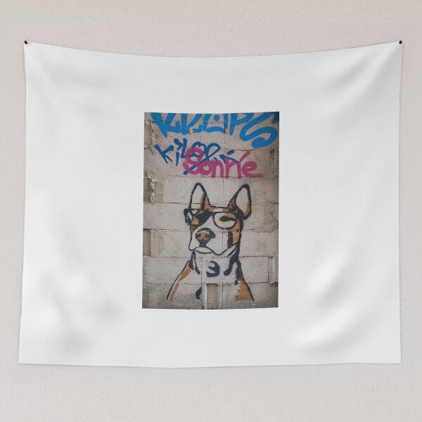 Aperçu de l'œuvre Graffiti le chien créée et vendue par jsebouvi.