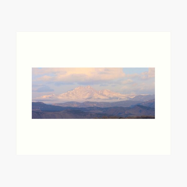  Meeker and Longs Peak Twin Peaks Panorama Color Image Art Print