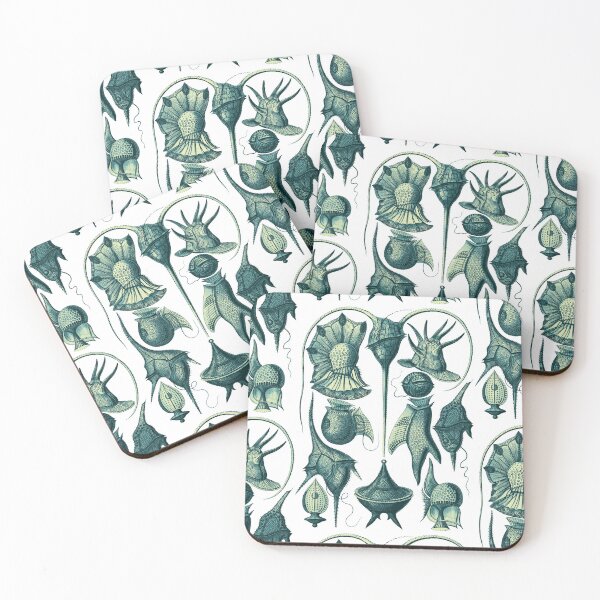 Item preview, Ernst Haeckel Peridinea Plankton Teal designed and sold by aimeewilson.