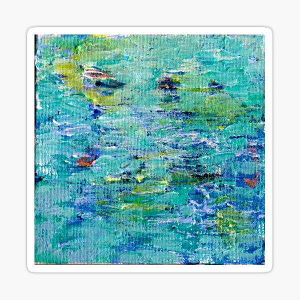 Lily Pond Abstract 3 Sticker