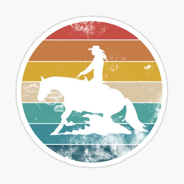 Arrêt de glisse Western Riding Gift Sticker