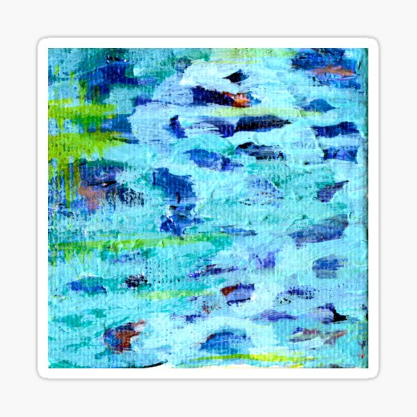 Lily Pond Abstract 5 Sticker