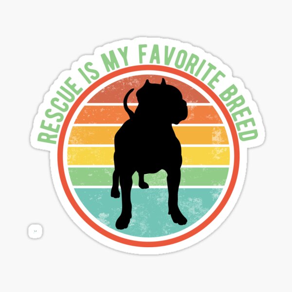 Item preview, Rescue Is my Favorite Breed designed and sold by PrettyPittie Shop.