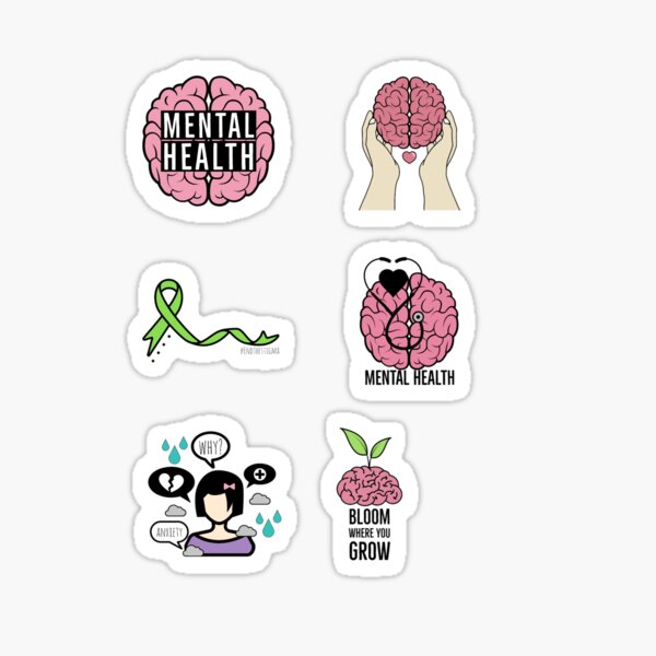 Item preview, Mental Health Awareness Sticker Pack designed and sold by tristahx.