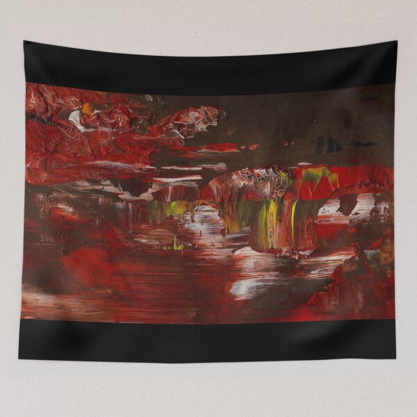 Item preview, Black red and brown abstract painting designed and sold by Art by  Gordan P. Junior.