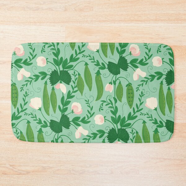 Item preview, Sweet Peas Vegetable Growing Pattern on Mint designed and sold by rocketandindigo.