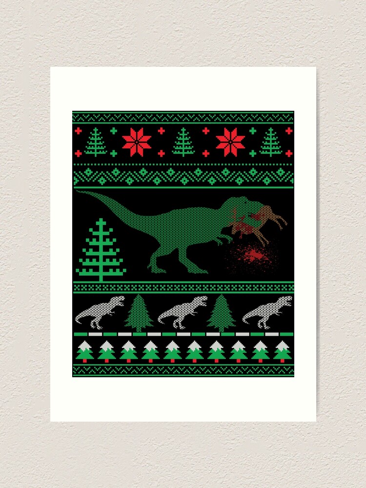 T rex eating hot sale reindeer sweater