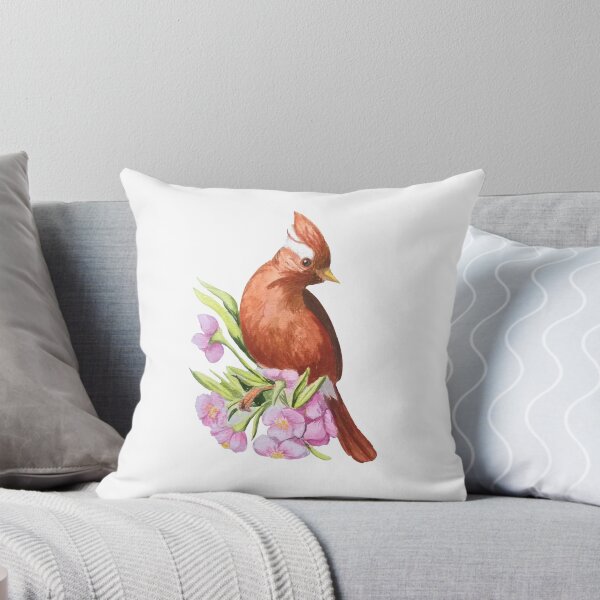 Item preview, Cute watercolor bird on blossom branch designed and sold by NataBold.