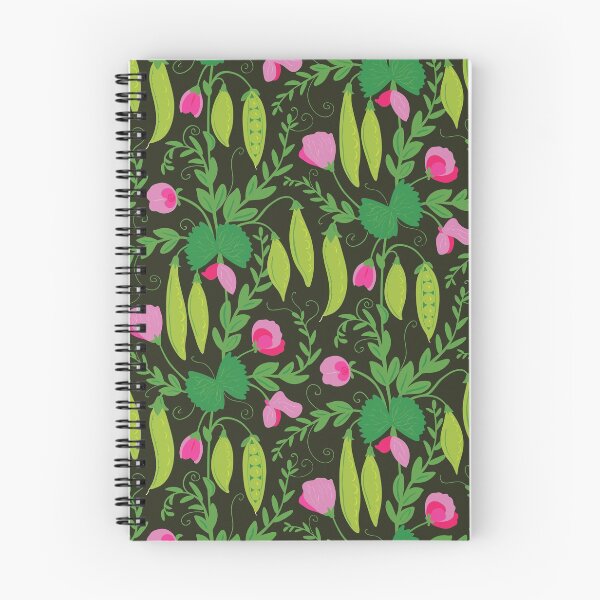 Item preview, Sweet Peas Vegetable Growing Pattern in Magenta designed and sold by rocketandindigo.