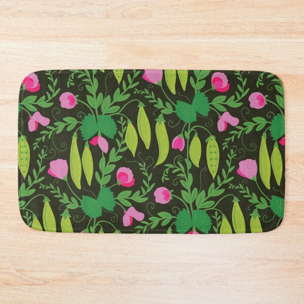 Item preview, Sweet Peas Vegetable Growing Pattern in Magenta designed and sold by rocketandindigo.