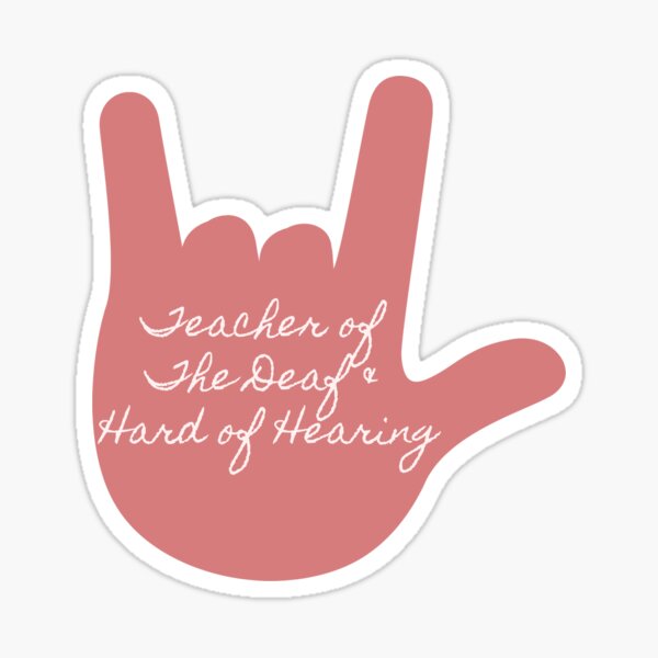 Item preview, Teacher of the Deaf and Hard of Hearing designed and sold by gmogab.